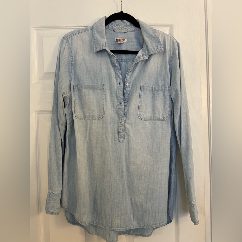 Distressed Denim Shirt